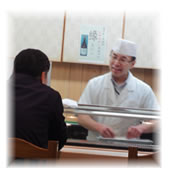 お客様との歓談風景